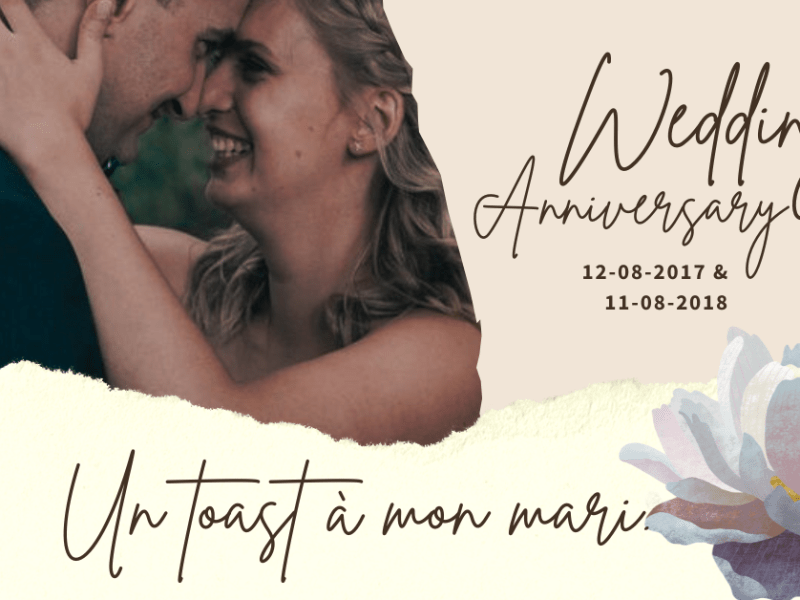 Un toast à mon&nbsp;mari.